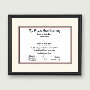 FlState-Diploma-Frame–Standard-Matting–Black