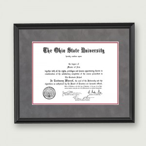 Ohio-State-Diploma-Frame–Black